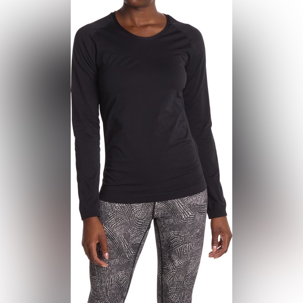 Zella Meridian Seamless Long Sleeve Athletic Top Womens Size Medium NWT